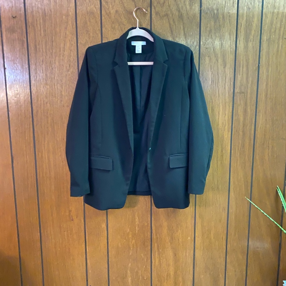 H&M Womens Black Professional Blazer Size 8